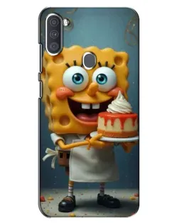Чехол для Samsung Galaxy A11 (A115) с картинкой «Повар Спанч Боб»