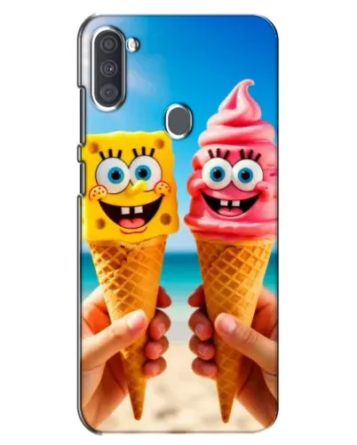 Чехол для Samsung Galaxy A11 (A115) с картинкой «Спанч Боб мороженое»