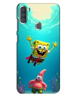 Чехол для Samsung Galaxy A11 (A115) с картинкой «Спанч Боб под водой»