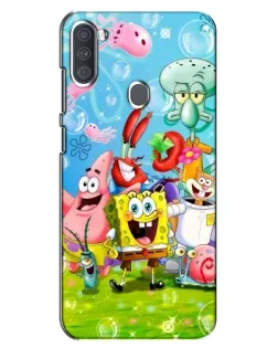 Чехол для Samsung Galaxy A11 (A115) с картинкой «Губка Боб и друзья»