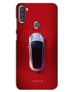 Чехол для Samsung Galaxy A11 (A115) с картинкой «Tesla Top View»