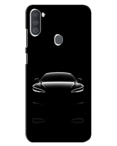 Чехол для Samsung Galaxy A11 (A115) с картинкой «Силуэт Tesla Night»