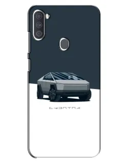 Чехол для Samsung Galaxy A11 (A115) с картинкой «Серебристый Cybertruck Tesla» Чехол для Samsung Galaxy A11 (A115) с картинкой «Серебристый Cybertruck Tesla»