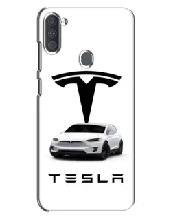 Чехол для Samsung Galaxy A11 (A115) с картинкой «Tesla White Style» Чехол для Samsung Galaxy A11 (A115) с картинкой «Tesla White Style»