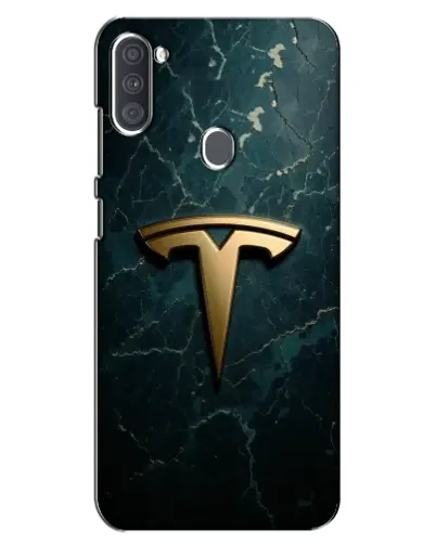 Чехол для Samsung Galaxy A11 (A115) с картинкой «Мраморная Tesla Gold»