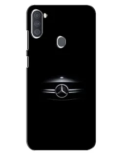 Чехол для Samsung Galaxy A11 (A115) с картинкой «Mercedes — абстрактные линии»