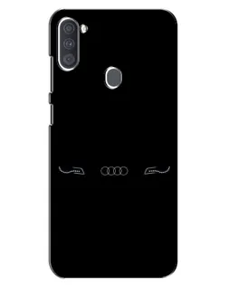 Чехол для Samsung Galaxy A11 (A115) с картинкой «Audi — световой подпись»