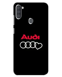Чехол для Samsung Galaxy A11 (A115) с картинкой «Логотип Audi Heart»