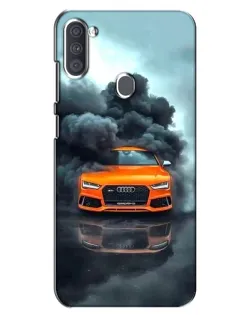 Чехол для Samsung Galaxy A11 (A115) с картинкой «Audi в облаках дыма»