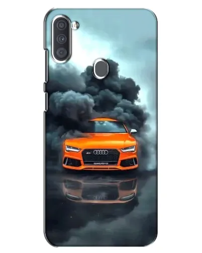 Чехол для Samsung Galaxy A11 (A115) с картинкой «Audi в облаках дыма»