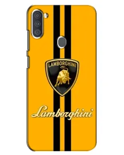 Чехол для Samsung Galaxy A11 (A115) с картинкой «Lamborghini Stripe желтый»