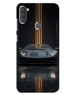 Чехол для Samsung Galaxy A11 (A115) с картинкой «Lamborghini золотые линии»
