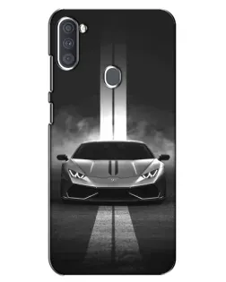 Чехол для Samsung Galaxy A11 (A115) с картинкой «Lamborghini симметрия дорог»