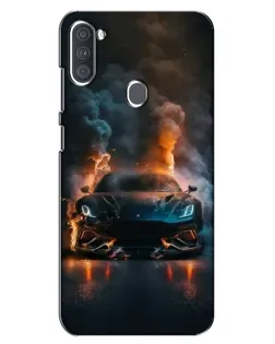 Чехол для Samsung Galaxy A11 (A115) с картинкой «Lamborghini дымная эстетика»