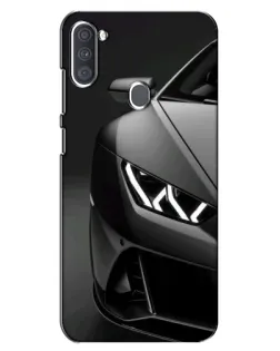Чехол для Samsung Galaxy A11 (A115) с картинкой «Lamborghini фары детализация»