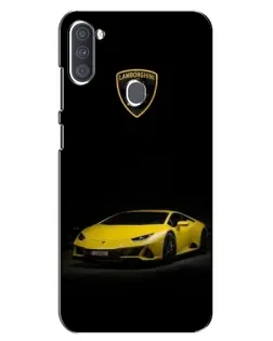 Чехол для Samsung Galaxy A11 (A115) с картинкой «Lamborghini желтый акцент»