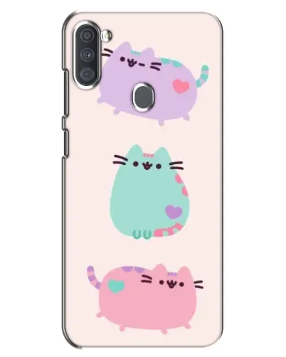 Чехол для Samsung Galaxy A11 (A115) с картинкой «Pusheen трио» Чехол для Samsung Galaxy A11 (A115) с картинкой «Pusheen трио»