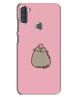 Чехол для Samsung Galaxy A11 (A115) с картинкой «Pusheen сердце» Чехол для Samsung Galaxy A11 (A115) с картинкой «Pusheen сердце»