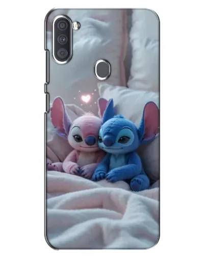 Чехол для Samsung Galaxy A11 (A115) с картинкой «Плюшевые Стич Ангел»