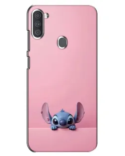 Чехол для Samsung Galaxy A11 (A115) с картинкой «Stitch выглядывает»