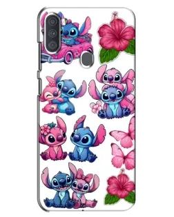 Чехол для Samsung Galaxy A11 (A115) с картинкой «Стикеры Stitch и Angel»