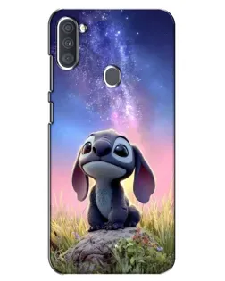 Чехол для Samsung Galaxy A11 (A115) с картинкой «Стич на рассвете»