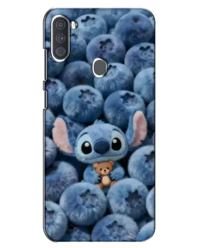 Чехол для Samsung Galaxy A11 (A115) с картинкой «Стич и голубика»