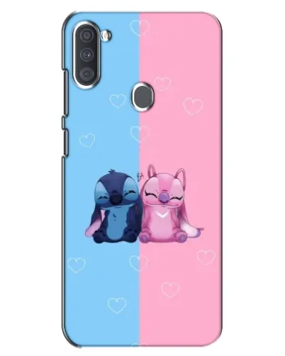Чехол для Samsung Galaxy A11 (A115) с картинкой «Stitch и Angel Love»