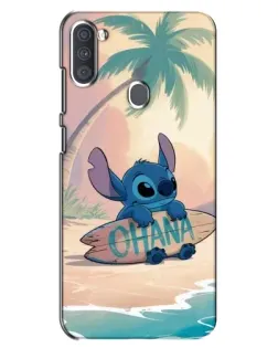 Чехол для Samsung Galaxy A11 (A115) с картинкой «Стич на серфе»