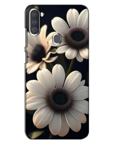 Чехол для Samsung Galaxy A11 (A115) с картинкой «Белые маргаритки макро»