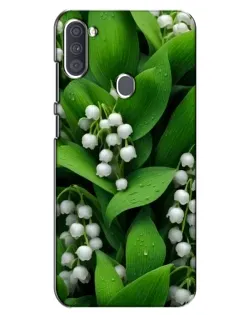 Чехол для Samsung Galaxy A11 (A115) с картинкой «Ландыши в зелени»