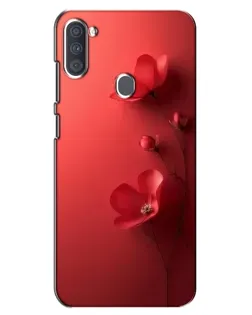 Чехол для Samsung Galaxy A11 (A115) с картинкой «Маковые соцветия»