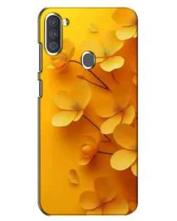 Чехол для Samsung Galaxy A11 (A115) с картинкой «Золотые лепестки»
