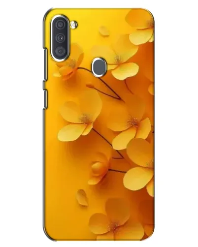 Чехол для Samsung Galaxy A11 (A115) с картинкой «Золотые лепестки»