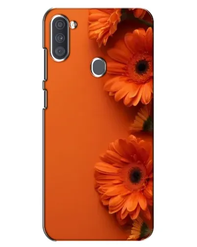 Чехол для Samsung Galaxy A11 (A115) с картинкой «Оранжевые герберы»