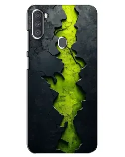 Чехол для Samsung Galaxy A11 (A115) с картинкой «Салатовый разлом скалы» Чехол для Samsung Galaxy A11 (A115) с картинкой «Салатовый разлом скалы»
