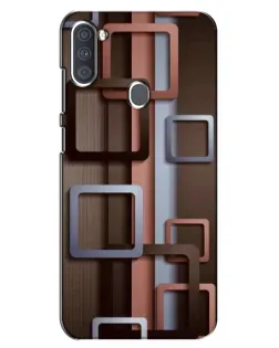 Чехол для Samsung Galaxy A11 (A115) с картинкой «Коричневые объемные квадраты» Чехол для Samsung Galaxy A11 (A115) с картинкой «Коричневые объемные квадраты»