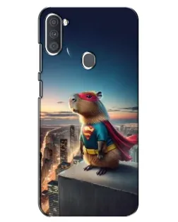 Чехол для Samsung Galaxy A11 (A115) с картинкой «Капи-мен супергерой»