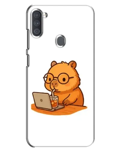 Чехол для Samsung Galaxy A11 (A115) с картинкой «Капибара с ноутбуком» Чехол для Samsung Galaxy A11 (A115) с картинкой «Капибара с ноутбуком»