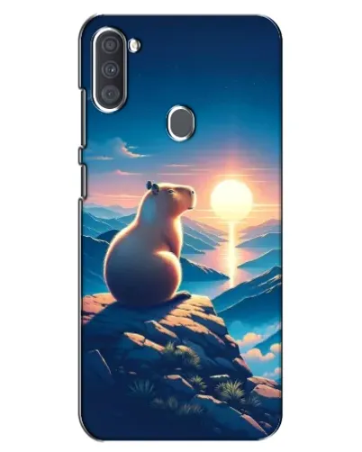 Чехол для Samsung Galaxy A11 (A115) с картинкой «Закат солнца с капибарой» Чехол для Samsung Galaxy A11 (A115) с картинкой «Закат солнца с капибарой»