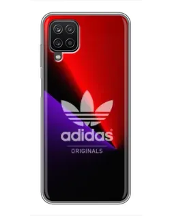 Чехол для Samsung Galaxy A12 с картинкой «Adidas Red Neon»