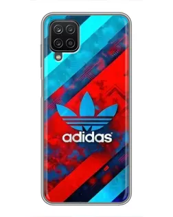 Чехол для Samsung Galaxy A12 с картинкой «Абстракция Adidas»