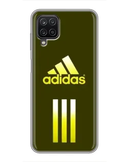 Чехол для Samsung Galaxy A12 с картинкой «Оливковый градиент Adidas»