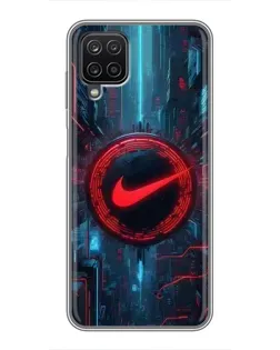 Чехол для Samsung Galaxy A12 с картинкой «Техногенный стиль Nike» Чехол для Samsung Galaxy A12 с картинкой «Техногенный стиль Nike»