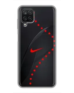 Чехол для Samsung Galaxy A12 с картинкой «Абстрактный дизайн Nike» Чехол для Samsung Galaxy A12 с картинкой «Абстрактный дизайн Nike»