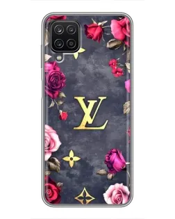 Чехол для Samsung Galaxy A12 с картинкой «Цветочный Louis Vuitton»