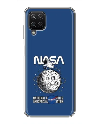 Чехол для Samsung Galaxy A12 с картинкой «NASA — лунная миссия» Чехол для Samsung Galaxy A12 с картинкой «NASA — лунная миссия»