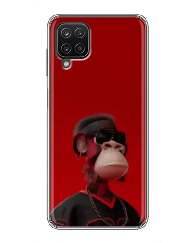 Чехол для Samsung Galaxy A12 с картинкой «Bored Ape в красном» Чехол для Samsung Galaxy A12 с картинкой «Bored Ape в красном»