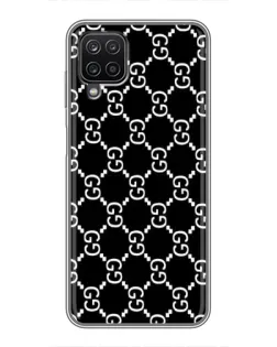 Чехол для Samsung Galaxy A12 с картинкой «Gucci — сетчатый паттерн»