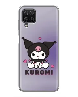 Чехол для Samsung Galaxy A12 с картинкой «Kuromi — фиолетовый арт»